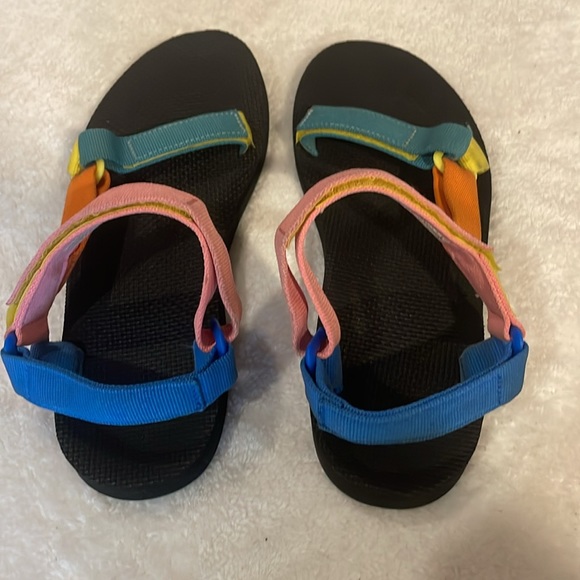 TEVA Sandals Original Universal 90S Multi Colored Lightweight Womens Size 8 - Picture 3 of 6